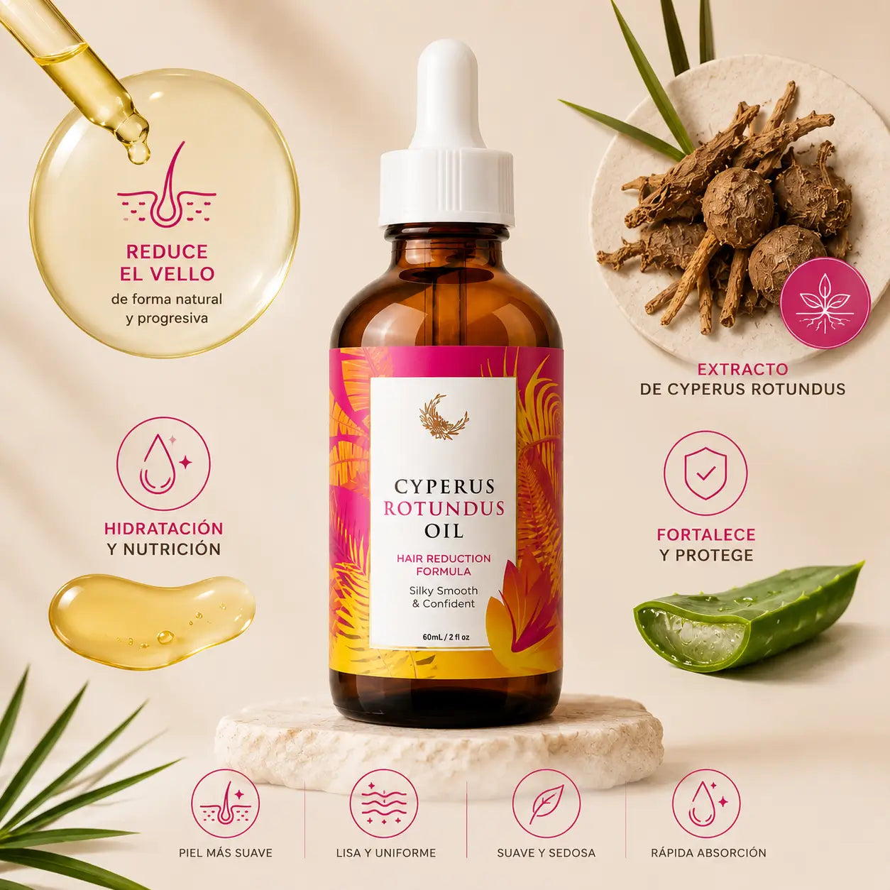 Aceite Reductor: Menos Vello Y Piel Más Suave