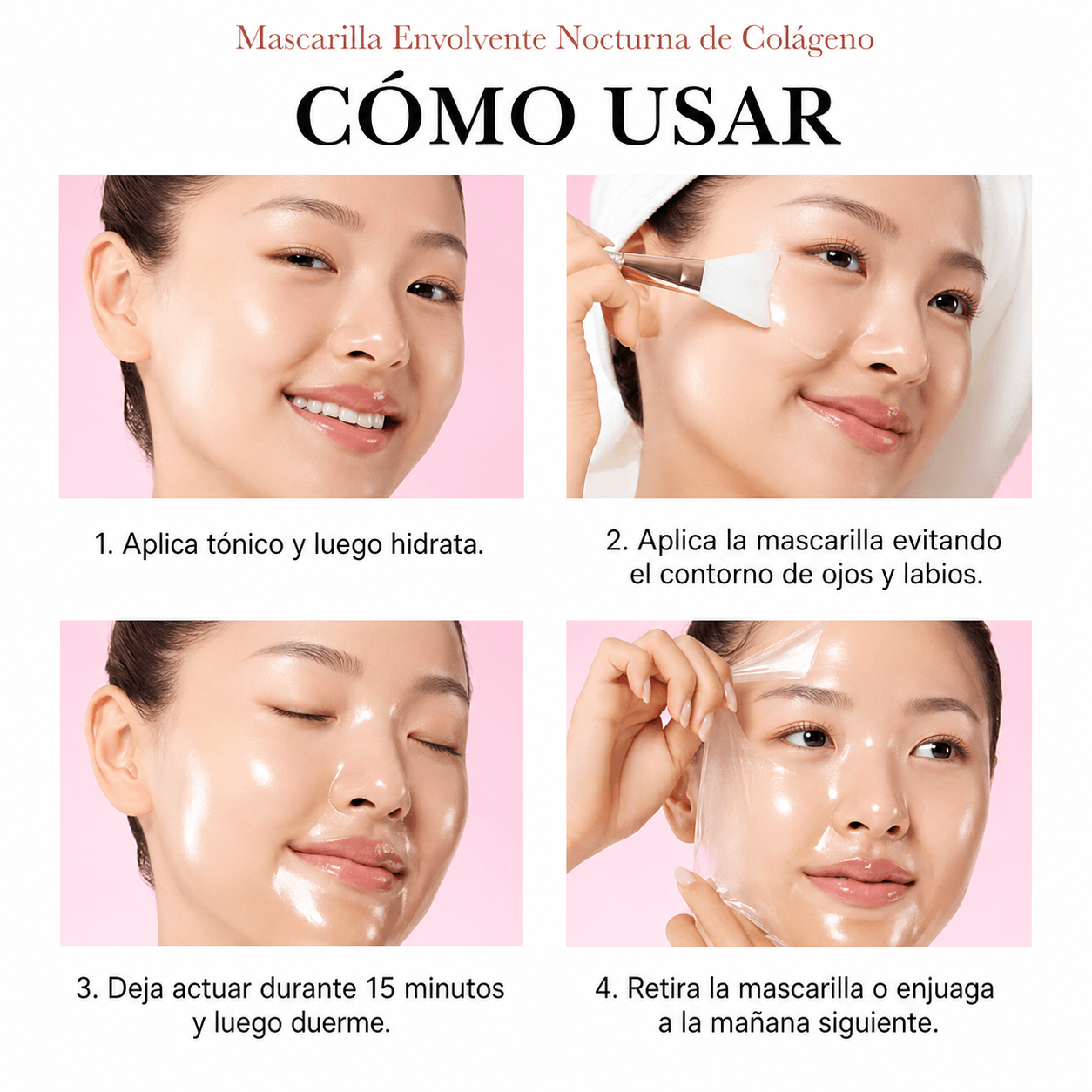 Mascarilla de Colágeno Nocturna + Cepillo